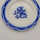assiette plate bleu Digoin Sarreguemines