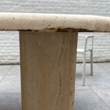 Travertine dining table