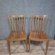 Paire de chaises vintage en bois clair, au design sobre et élégant, ( 1950)