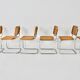 Dining chairs B32 by Marcel Breuer