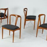 Set of four Danish Design Teak Dining Chairs by Johannes Andersen for Uldum - 1960s