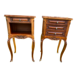 Pair of Bedside Tables Louis XV Style