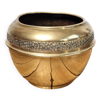 Gold brass pot cover