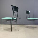 Vintage dining chairs by Belgo chrom, set of 6 - 1970s