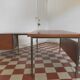Desk with removable drawers in the style of Florence Knoll.
