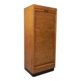 Armoire à rideau en bois de bouleau vintage Ekawerk Horn Lippe, Allemagne 1950s