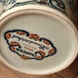Vintage Boch Belgium Trumpet Vase Changhai Series Oriental Vase