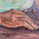 Painting 1942 "The Young Man with the Scarf"