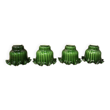 Set of 4 Large Tulips in Opal Glass, Height 32 cm