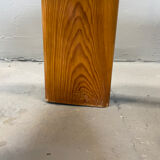 Pine coffee table & glass top