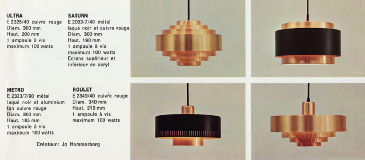 Jo Hammerborg Copper Roulet pendant lamp for Fog and Morup