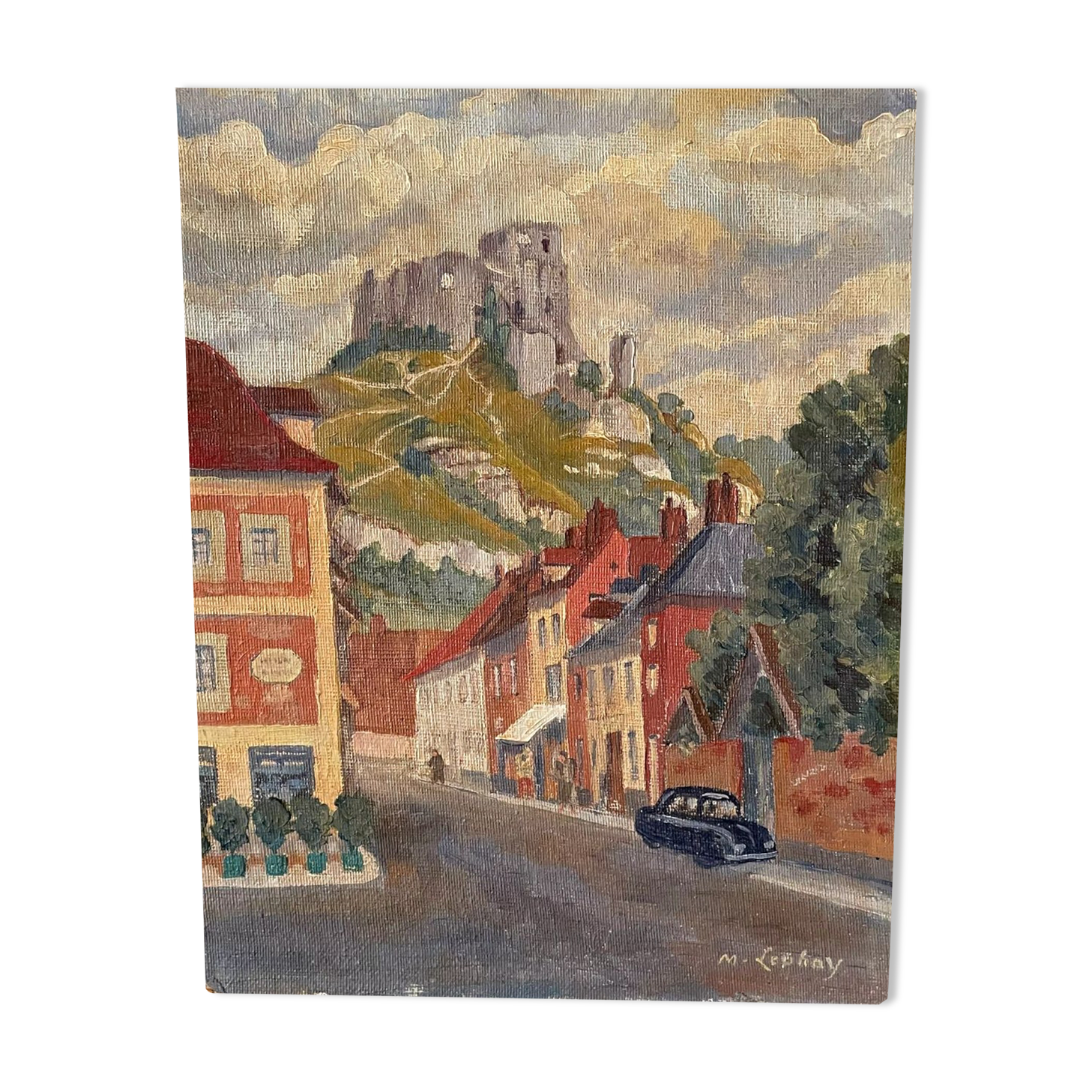 Oil on landscape cardboard 35 X 27