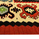 Handmade vintage runner rug red wool turkish area rug - 81x200cm