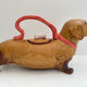 Dachshund zoomorphic teapot - Japanese glazed ceramic