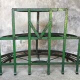 Metal half-moon plant holder - twentieth century