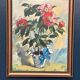 Swedish Oil on Panel – "Flower Motif in Pot” by G. Källbom