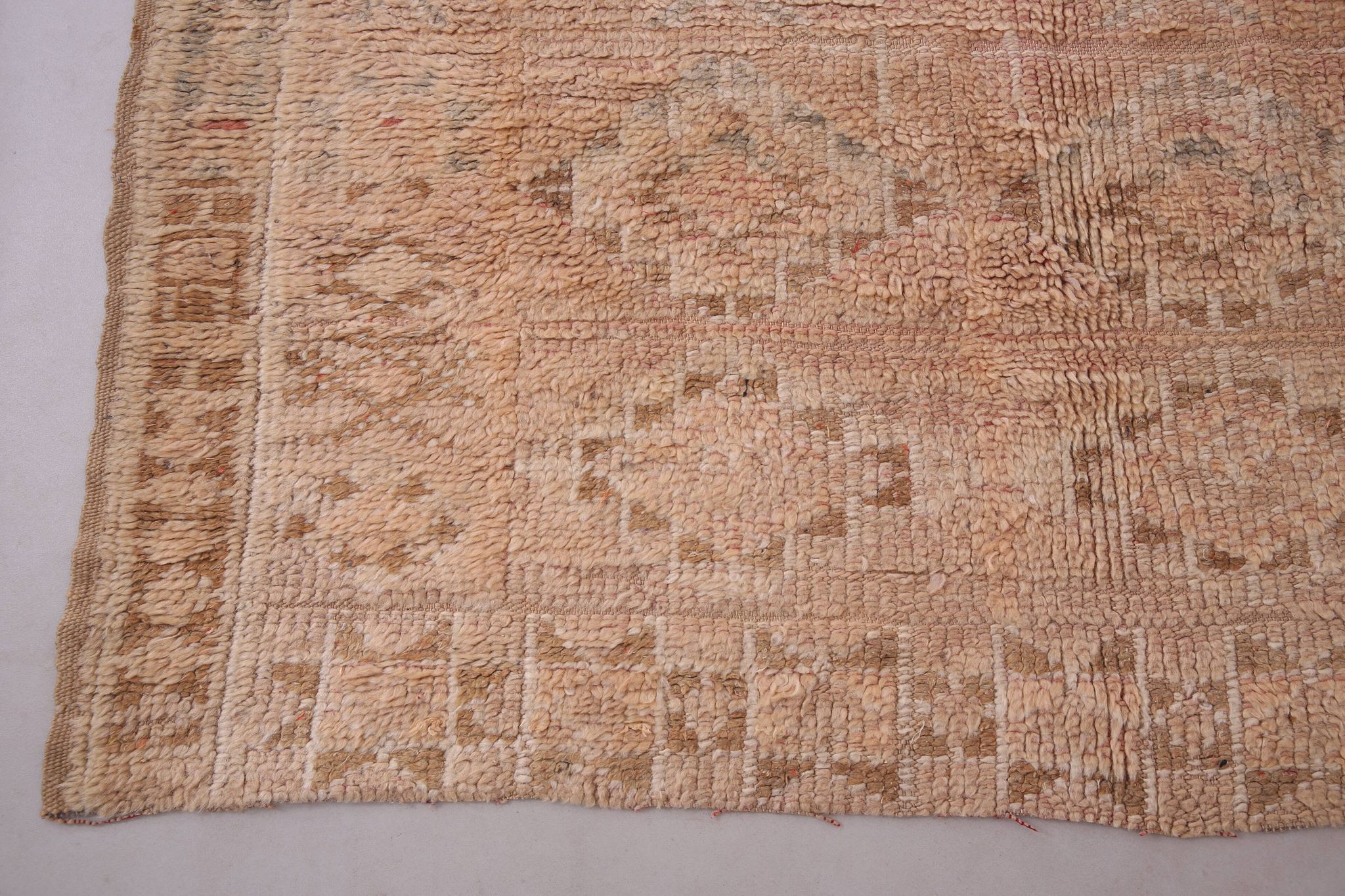 Peach Vintage Moroccan Rug 164 x 376 cm - Berber Wool Rug - Handmade Rug