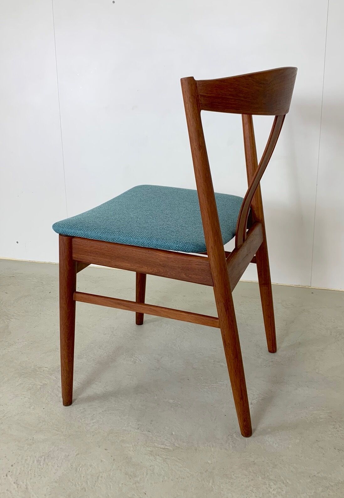 Danish midcentury teak dining chair by Bramin
