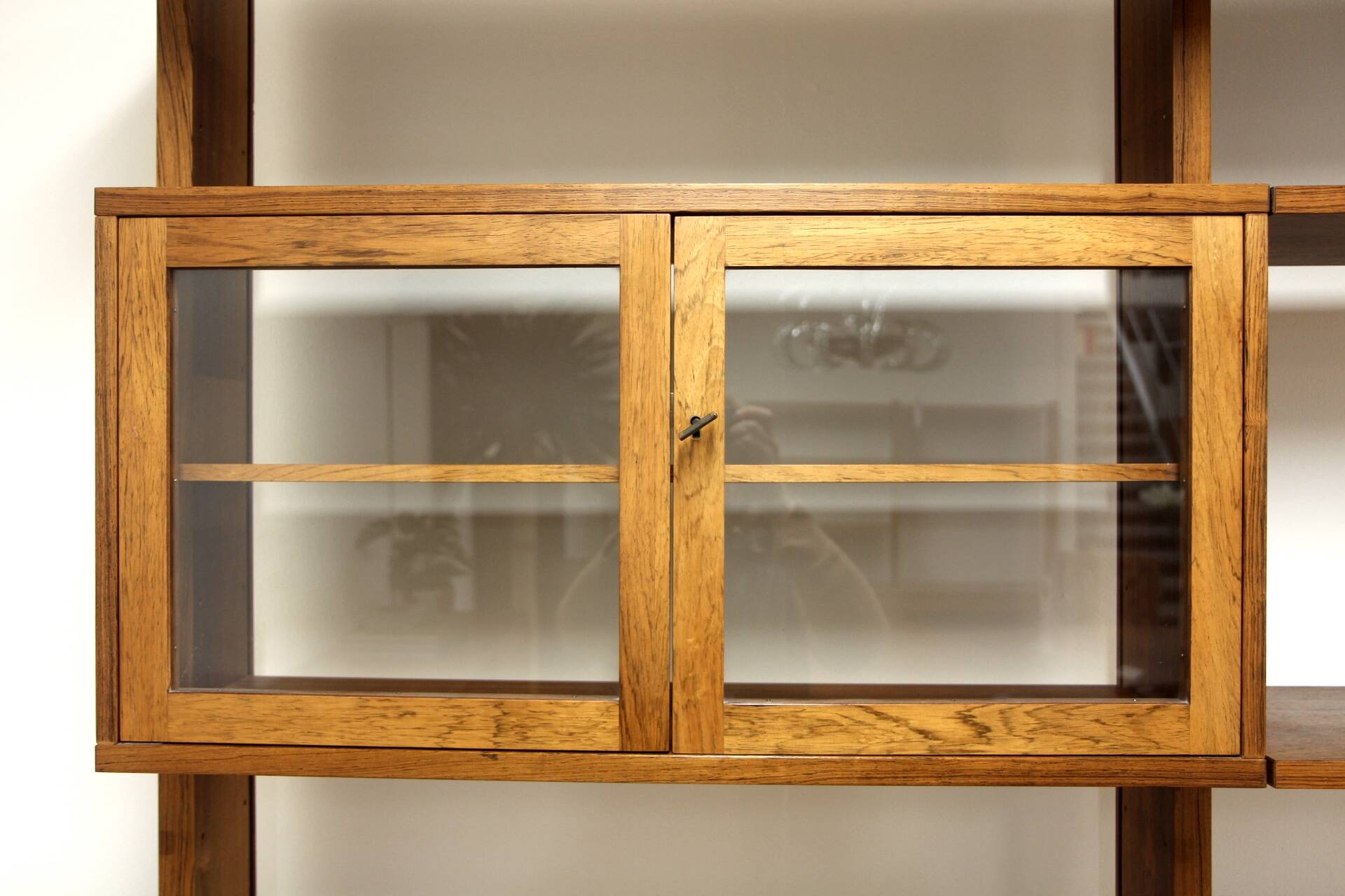 Scandinavian "triple" bookcase in rosewood, Sweden, 1960