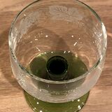 Set of 4 glasses of white wine from Alsace