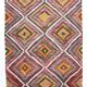 Tapis kilim géométrique multicolore – Explosion de motifs et de caractère