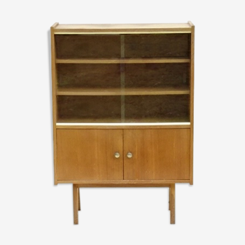 Armoire vitrine bibliothèque vintage 1970