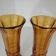 Pair of Art Deco vases, Val-Saint-Lambert crystal, 1930