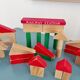 Jeu de construction en bois vintage