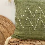 Bohemian cushion cover khaki