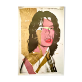 Impression Offset Mick Jagger, Mumok, c 2020, signé dans la planche