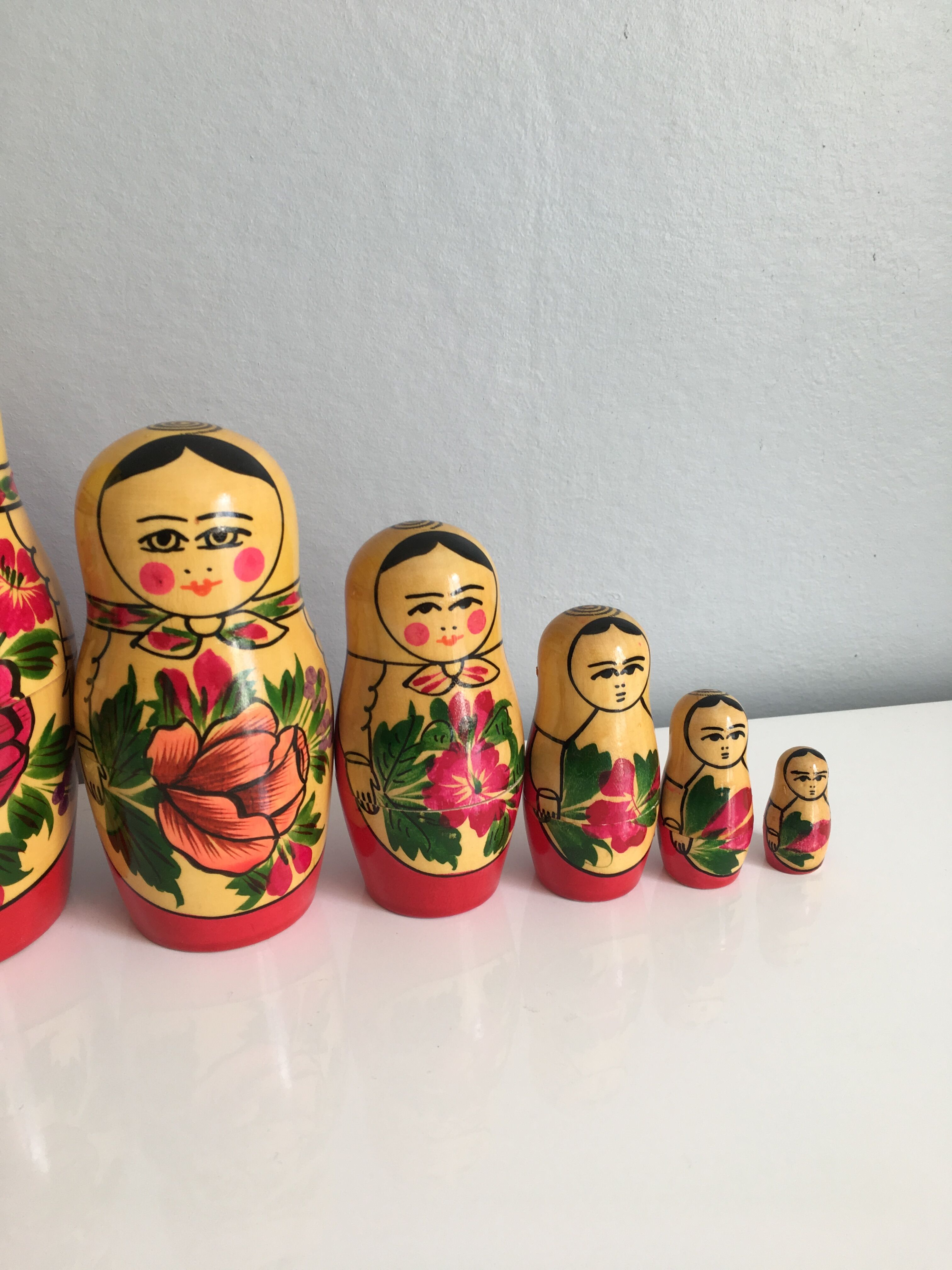 7 poupées russes Matriochka, vintage
