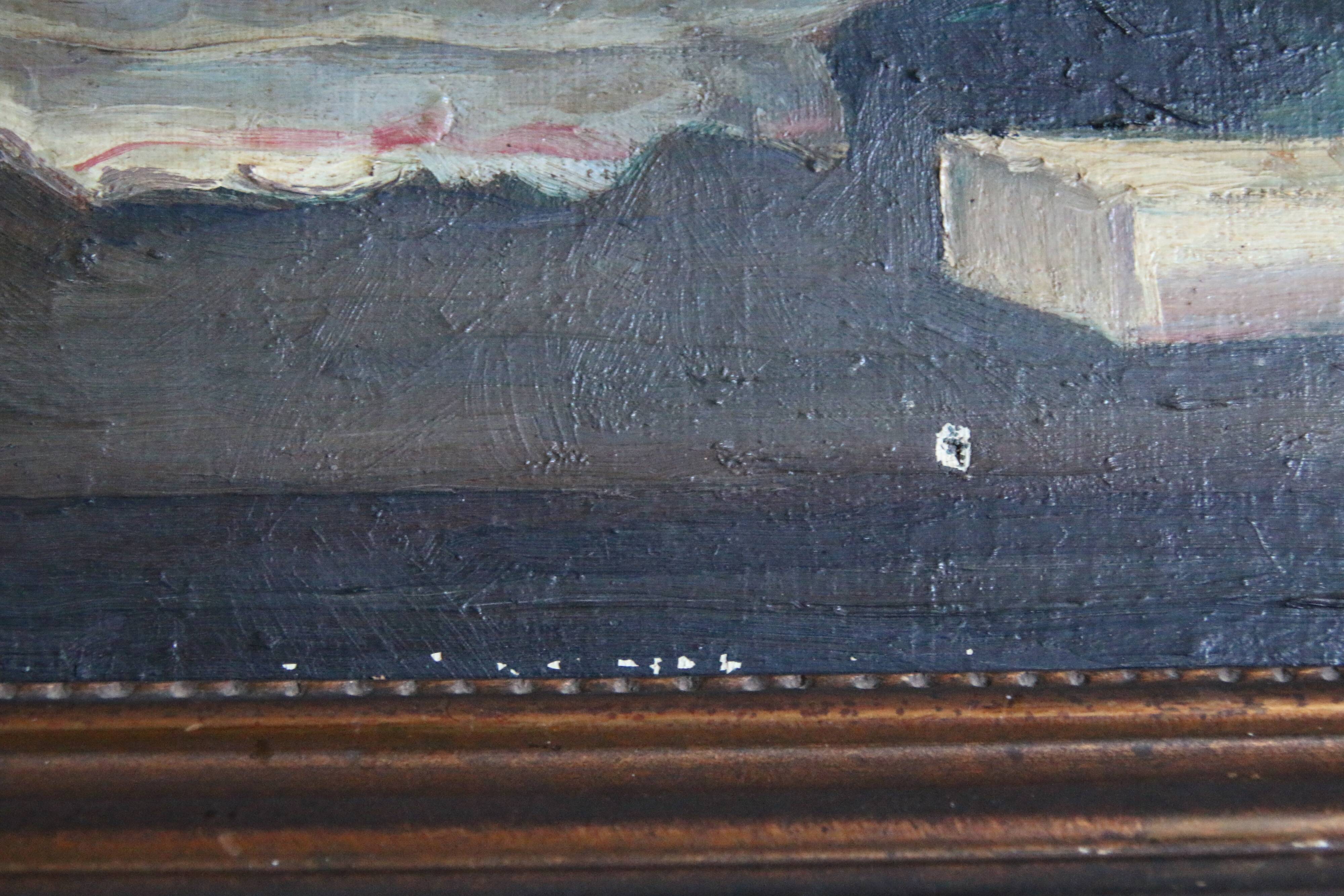 José Castanié oil on canvas exhibited at the FABRE Museum in Montpellier 68.5 x 53.5 cm