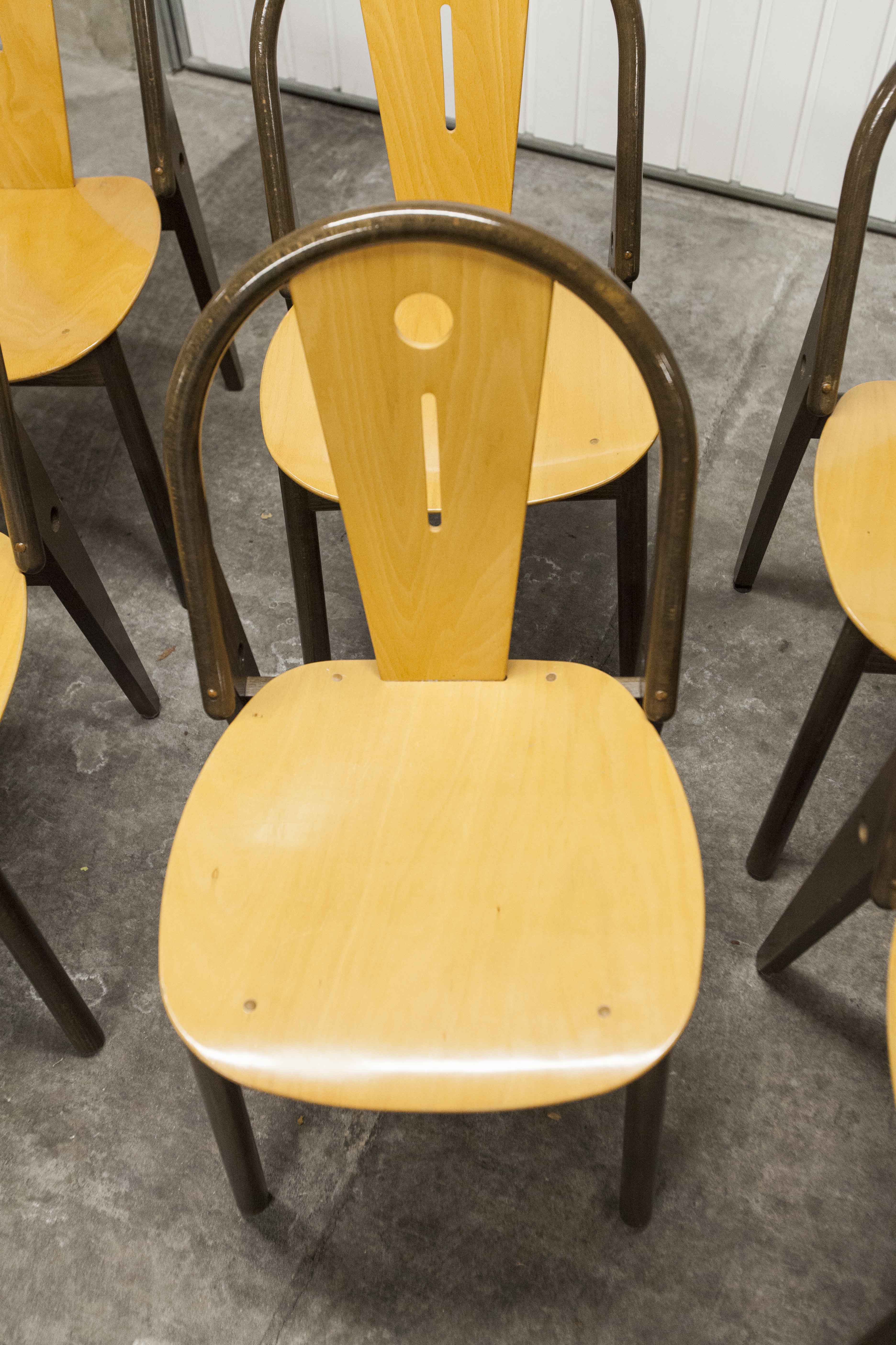 6 Baumann "transit" chairs 1990s