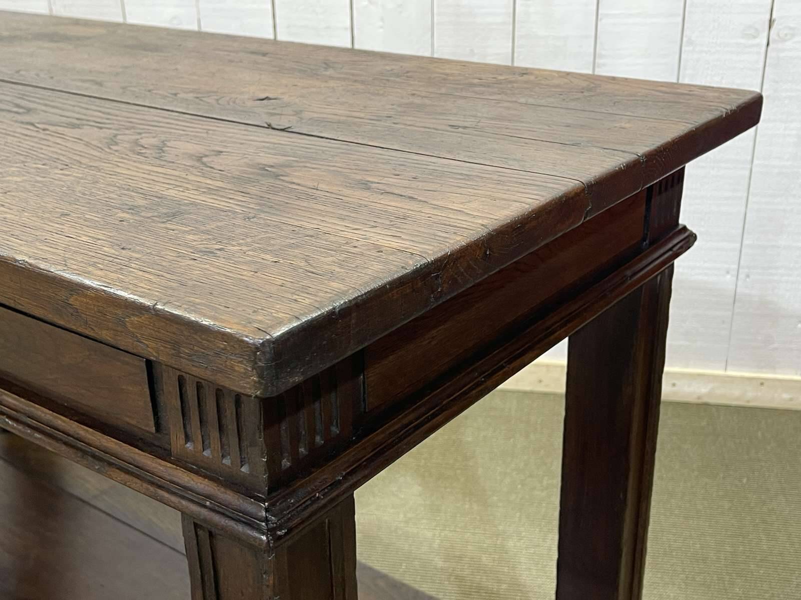 19th century oak draper's table
