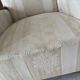 Paire de fauteuils art déco bois et tissu floral