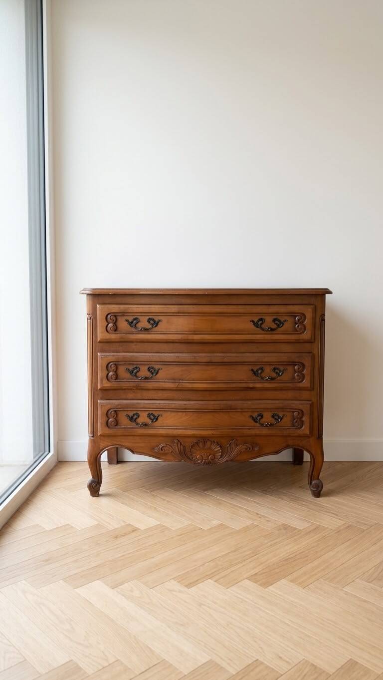 Wooden chest of drawers