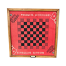 Vintage checkers and chess game board