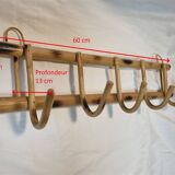 Rattan coat rack