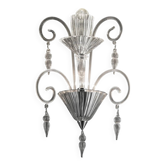Luxury Clear Murano Glass “Rigadin” Wall Sconce