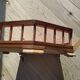 Large octagonal wooden marquetry platter