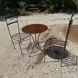 Salon de jardin en fer forgé