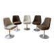 Set of 5 swivel tulip-style chairs from the 1970s.