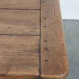 Antique French dining table made of fruitwood  from the late 18th century