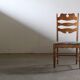Chaises en chêne à dossier haut Razorblade vintage par Kjærnulf, années 1960, design danois