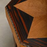 Dutch Art Deco Amsterdam School side table in solid oak, 1930s