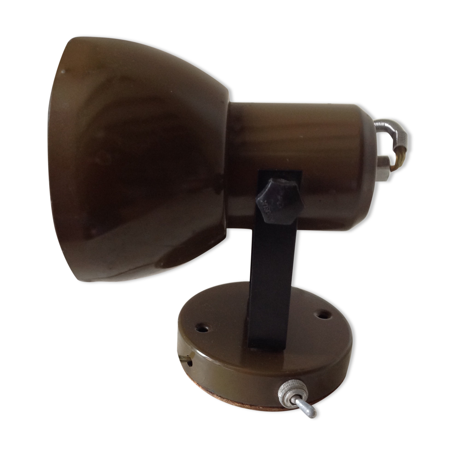 Brown vintage steerable applique, 70s.