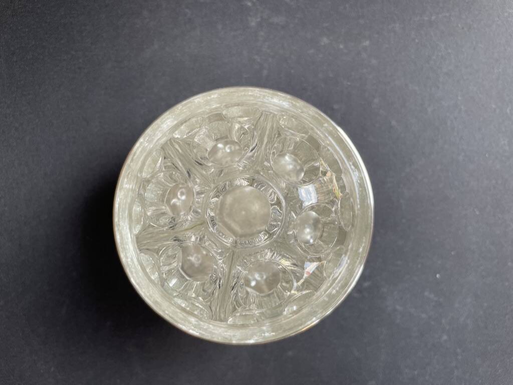 Pique-fleurs - Silver metal and glass