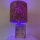 Übelacker table lamp - Battery lamp on a vase fireplace with botanical shade | 42 cm