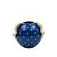 Art Deco blue ceramic vase, Rometti, Umbertide Italy 1930s