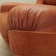 Fauteuil orange, design italien, années 1970, fabricant : Mimo Padova